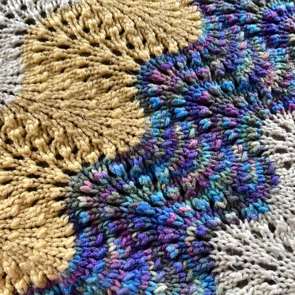 Hand crocheted baby blanket, - Picture 5 of 5